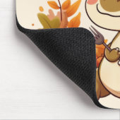 Tapis De Souris Dinosaur de Thanksgiving mignon (Coin)