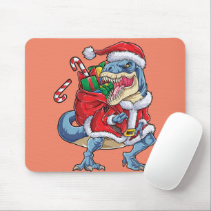 Tapis De Souris Dinosaur Noël Père Noël T rex Garçons Hommes
