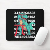 Tapis De Souris Dinosaur Pi Day T Rex Funny Math 3.14 Teacher Stud (Avec souris)