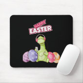 Tapis De Souris Dinosaur Say Happy Easter Premium Tri-blend  (Avec souris)