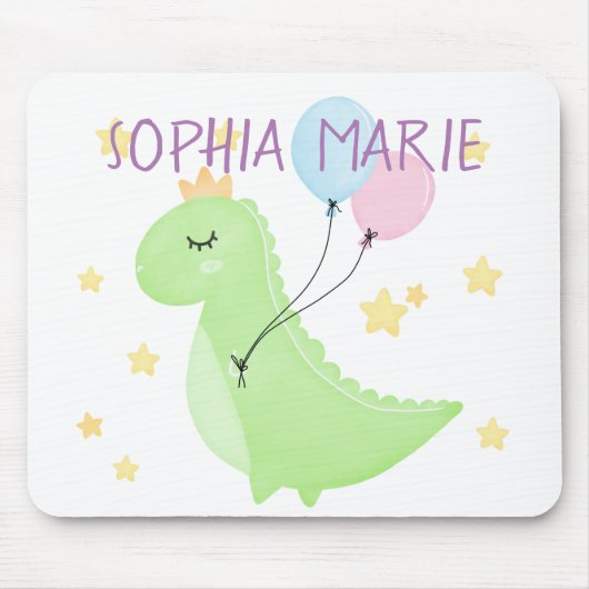 Tapis De Souris Dinosaure à ballons (Devant)