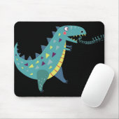 Tapis De Souris Dinosaure bleu T Rex Ba (Avec souris)