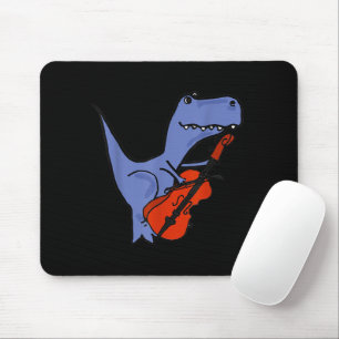 Tapis De Souris Dinosaure Drôle Jouer Cello