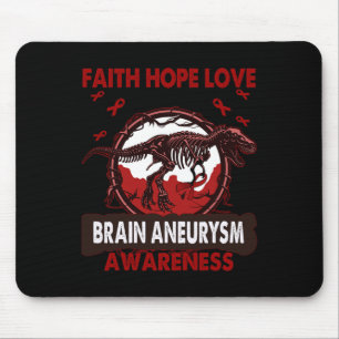 Tapis De Souris Dinosaure Faith Hope Loin CERVEAU ANÉURYSME Sensib