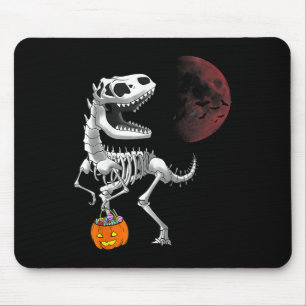 Tapis De Souris Dinosaure Halloween T Rex squelette effrayant garç