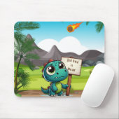 Tapis De Souris dinosaure mignon et drôle (Avec souris)