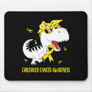 Tapis De Souris Dinosaure Sensibilisation au cancer chez l'enfant