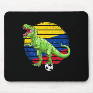 Tapis De Souris Dinosaure T-Rex Football Drapeau Colombie Garçons