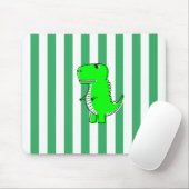 Tapis De Souris Dinosaure Vert Blancs Vert (Avec souris)