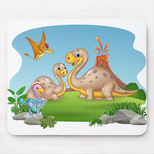 Tapis De Souris Dinosaures (Devant)
