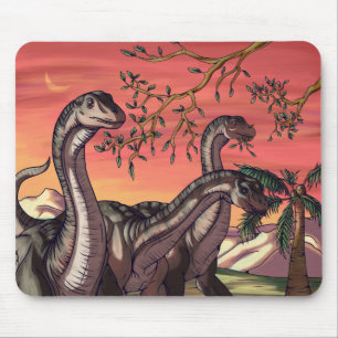Tapis De Souris Dinosaures à Dusk