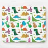 Tapis De Souris Dinosaures Abstraits (Devant)