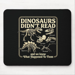 Tapis De Souris Dinosaures drôles n'ont pas lu les enfants rat de 