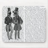 Tapis De Souris Dinosaures Hommes Sortent La Nuit (Devant)