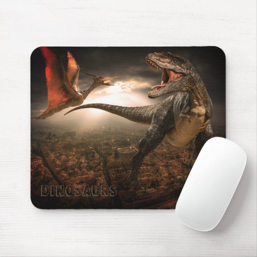 Tapis De Souris Dinosaures Survie Mousepad (Avec souris)