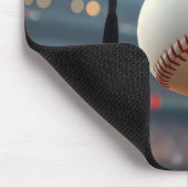 Tapis De Souris Diplômé De Baseball Avec Flames (Coin)