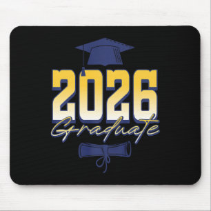 Tapis De Souris Diplôme de fin d'études 2026 Casquette de graduati