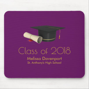 Tapis De Souris Diplôme de fin d'études et diplôme en classe viole