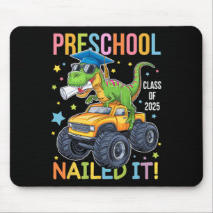Tapis De Souris Diplômé de la maternelle Cl de 2025 diplômé dinosa