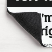 Tapis De Souris Dire gaucher de personnes (Coin)