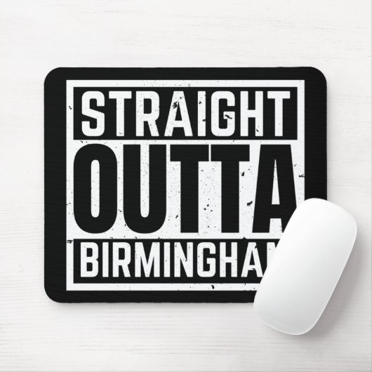 Tapis De Souris Direct Outta Birmingham (Avec souris)