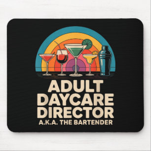 Tapis De Souris Directeur de garderie pour adultes drôle alias l'h