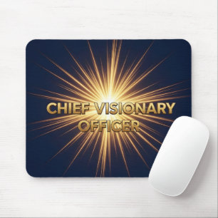 Tapis De Souris Directeur général de la vision Gold Burst Executiv