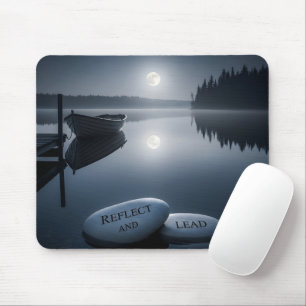 Tapis De Souris Direction consciente Paysage nocturne serein