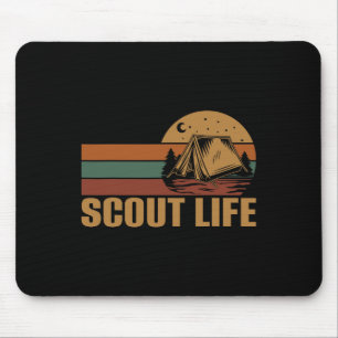 Tapis De Souris Dirigeant de camping de la vie scout de plein air