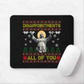 Tapis De Souris Disapintments All Of You Jesus Christmas Ugly Swea (Avec souris)