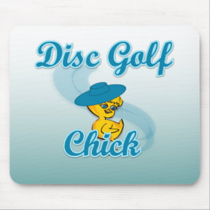 Tapis De Souris Disc Golf Chick #3