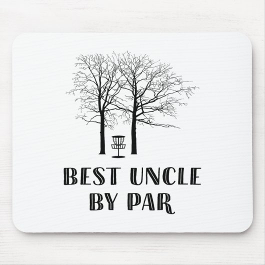 Tapis De Souris Disc Golf Uncle - Meilleur Oncle à Par  (Devant)
