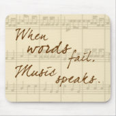 Tapis De Souris Discours de musique (Devant)