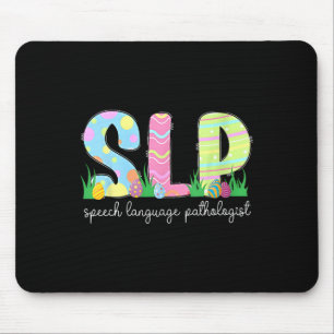 Tapis De Souris Discours du printemps Pathologiste Easter Bunny Sl