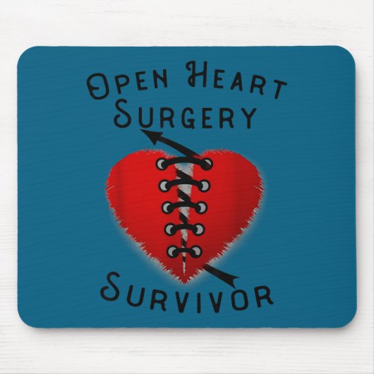 Tapis De Souris Disease Awareness Open Heart Surgery Survivor Ed H (Devant)