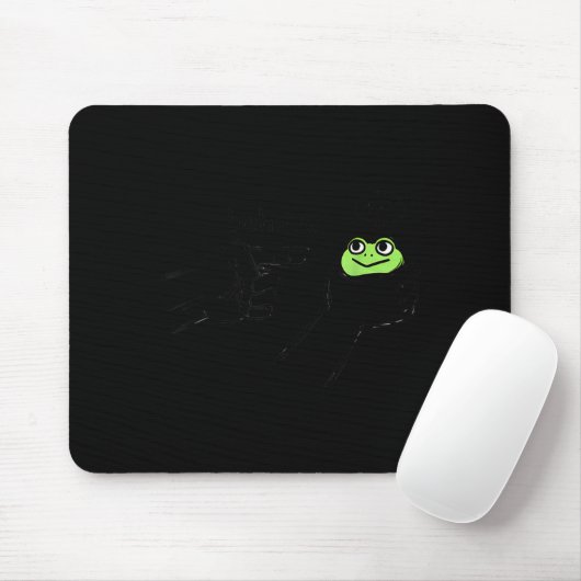 Tapis De Souris Dishonest Frog Funny Frog Meme Behave No Cartoon D (Avec souris)