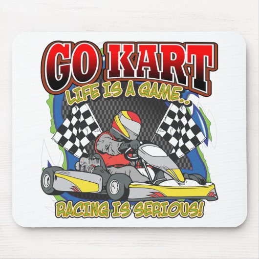 Tapis De Souris Disparaissent la vie de kart (Devant)