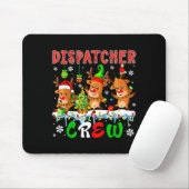 Tapis De Souris Dispatcher Crew Three Cute Santa Elf Reindeers Xma (Avec souris)