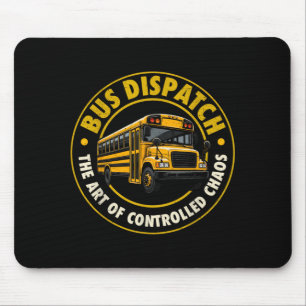 Tapis De Souris Dispatchiste d'autobus scolaire