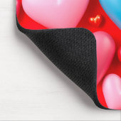 Tapis De Souris Disposition vive de cœurs (Coin)