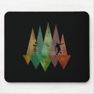 Tapis De Souris Disque de golf géométrique stylisé cool