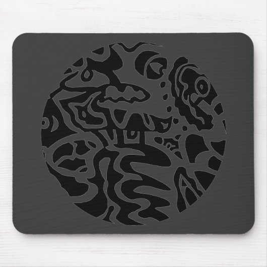 Tapis De Souris "Disque de poisson" Abstrait (Devant)