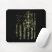 Tapis De Souris Disque Golf Us Drapeau Drapeau Drapeau Panier Drap (Avec souris)