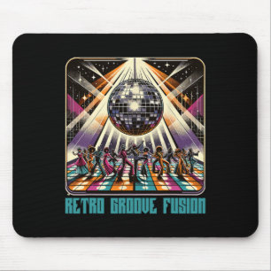 Tapis De Souris Disque les années 70 80s Disco Retro Groove Fusion