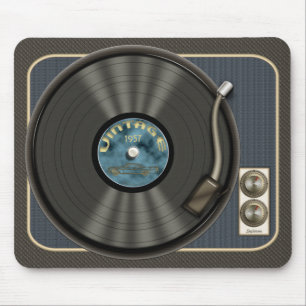 Tapis De Souris Disque vinyle vintage Mousepad