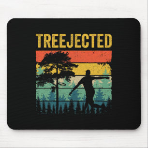 Tapis De Souris Disques de golf drôles Treejected frappent des arb