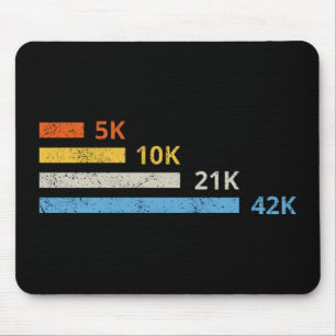 Tapis De Souris Distances de course II - 5K 10K 21K 42K Marathoner