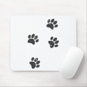 Tapis De Souris Distresse Chien Paw Traces (Avec souris)