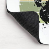 Tapis De Souris Distresse Paint Spatter Dog Empreinte de patte Ret (Coin)