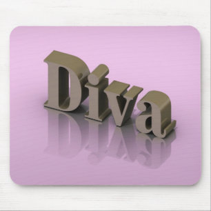 Tapis De Souris Diva de l'or 3D